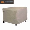 Modern Leisure Garrison Square Fire Pit Table Cover, Waterproof, 42 in. Square x 22 in. H, Sandstone 3105